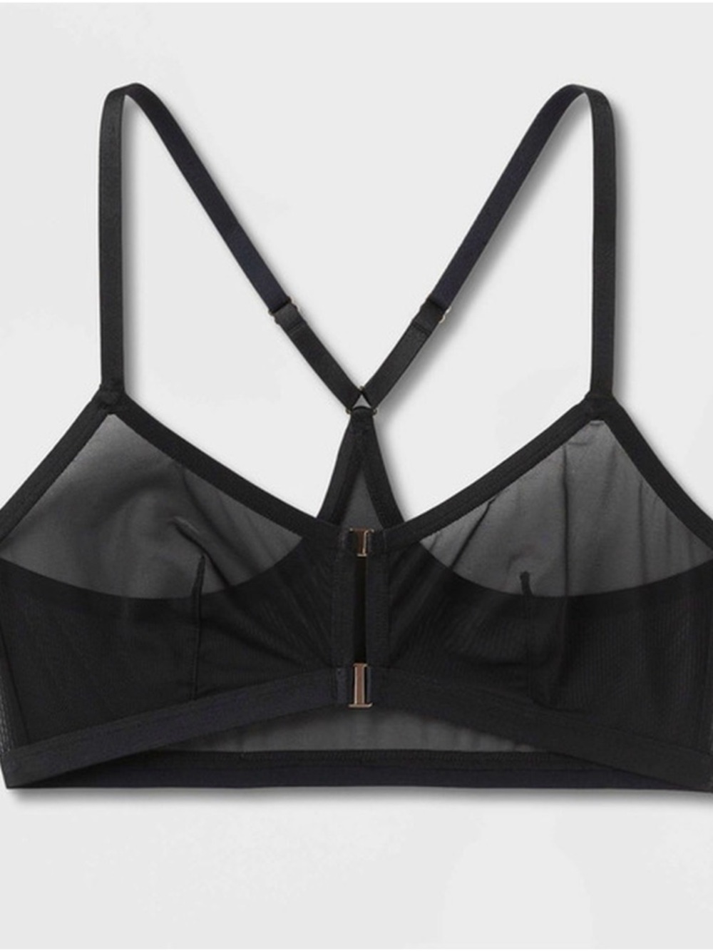 Auden Black Sheer Unlined Bralette